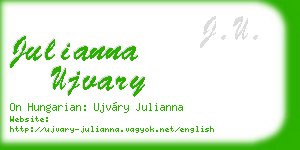 julianna ujvary business card