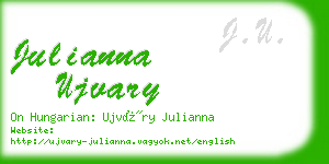 julianna ujvary business card